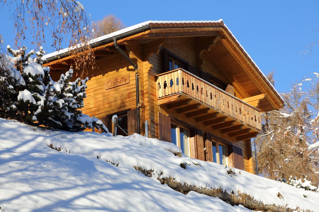 Chalet Clochette 4 Valles-Verbier 라 초우마츠 외부 사진